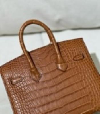 wholesale quality hermes birkin 20 matte alligator gold ghw